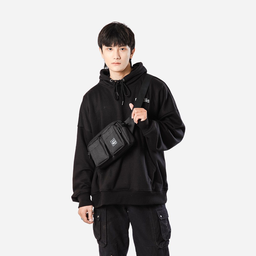 Túi bao tử - Túi đeo hông cao cấp Back To Basic - GURIN BLACK chống thấm tốt, nhiều ngăn | BigBuy360 - bigbuy360.vn