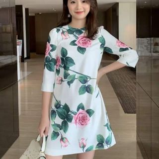 Vải xd lụa hoa hồng cao cấp