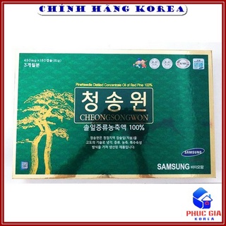 Tinh dầu thông đỏ hàn quốc Cheongsongwwon thượng hạng, hộp 180 viên