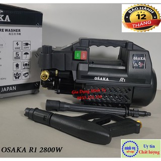 Máy rửa xe Osaka xanh 2400W - tặng kèm bình xịt xà phòng và ống nối dài súng xịt