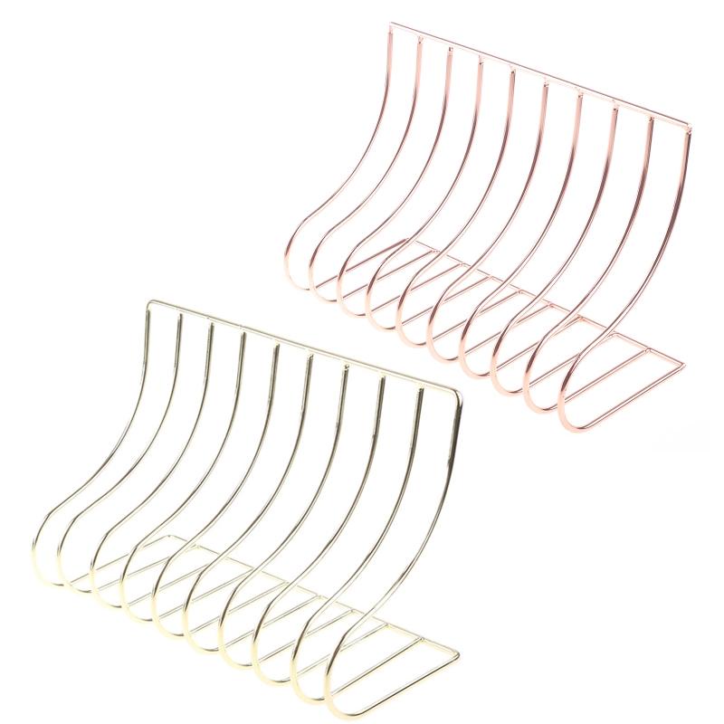 Giá Đỡ Sách/Tài Liệu 10 Ngăn Bằng Sắt Phong Cách Bắc Âu
