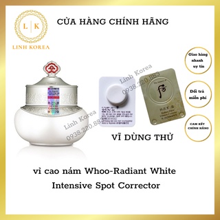 Vỉ cao nám whoo-Radiant White Intensive Spot Corrector