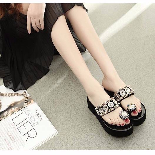 Dép Sandal Đế Xuồng Mềm Thời Trang Dành Cho Nữ