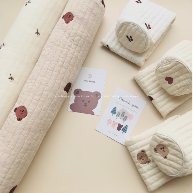 GỐI ÔM DOTTODOT MALOLOTTE KÈM RUỘT QUILTING THÊU HANDMADE HÀN QUỐC CHO BÉ