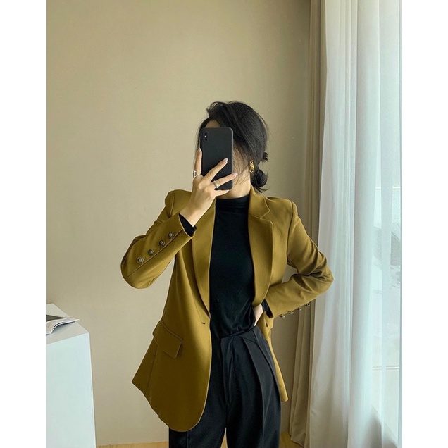 Áo Vest blazer cốm mác hàn hàng QCCC chuẩn tag mác YSD