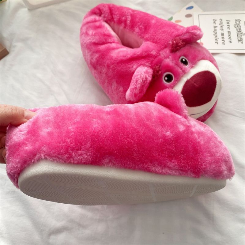 Dép đi trong nhà siêu khổng lồ hình Gấu dâu mềm mại dễ thương cho nam/nữ