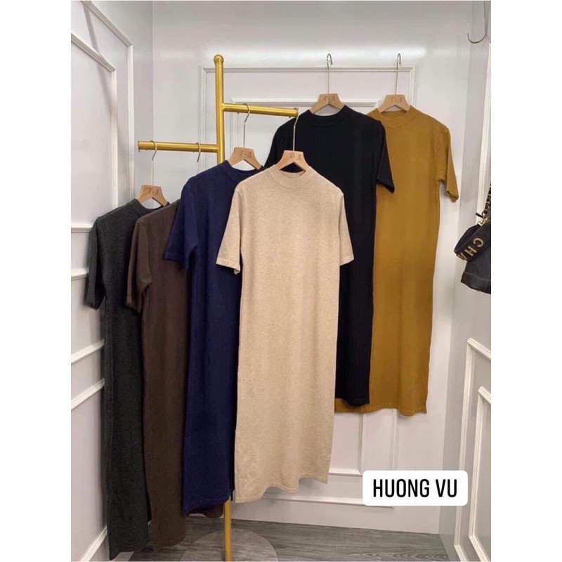 Váy len suông cổ tròn tay lỡ | BigBuy360 - bigbuy360.vn