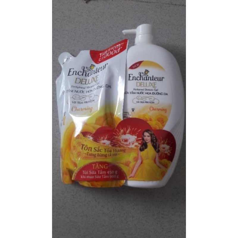 Sữa tắm Enchanteur 900g tặng túi tắm 450g