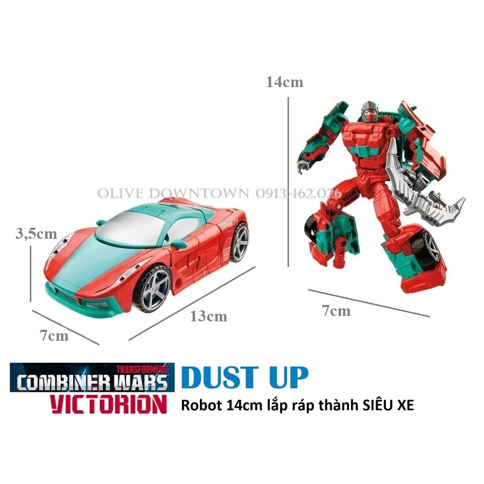 Mô hình Robot cao 14cm lắp ráp thành 2 mẫu SIÊU XE - Transformers Combiner Wars