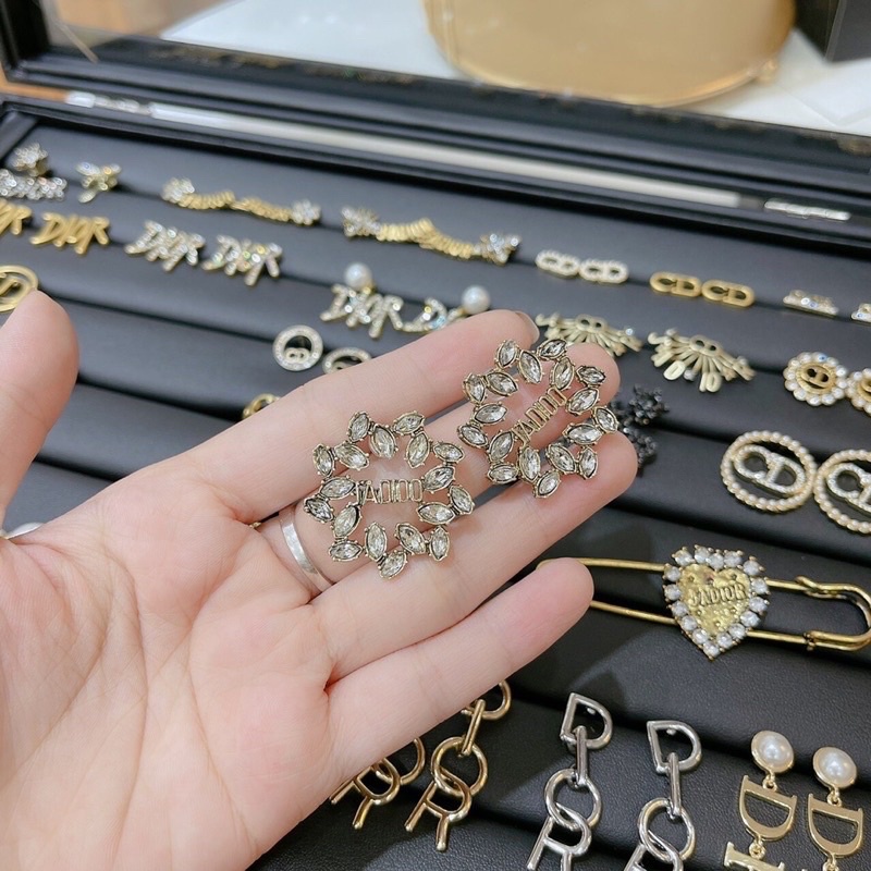 Khuyên tai nữ thương hiệu cao cấp, bông tai chân bạc 925