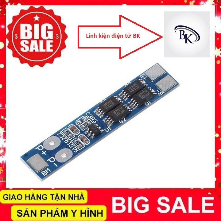 Mạch Sạc Và Bảo Vệ 2 Cell Pin 18650 8.4V 16A- Linhkiendientubk