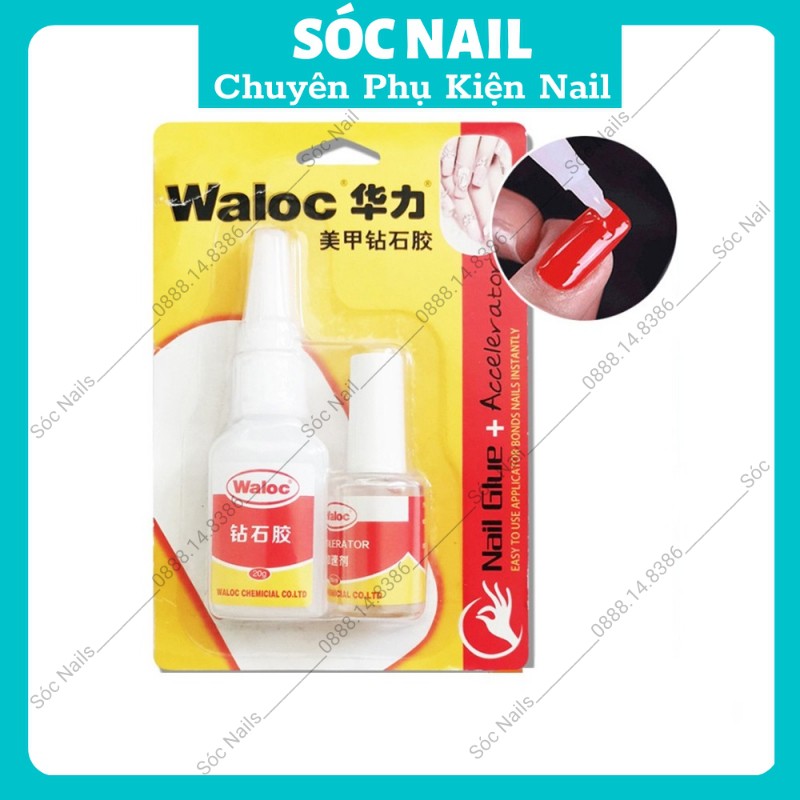 Keo Bê Tông Nail Waloc Dán Móng Đính Đá Siêu Chắc
