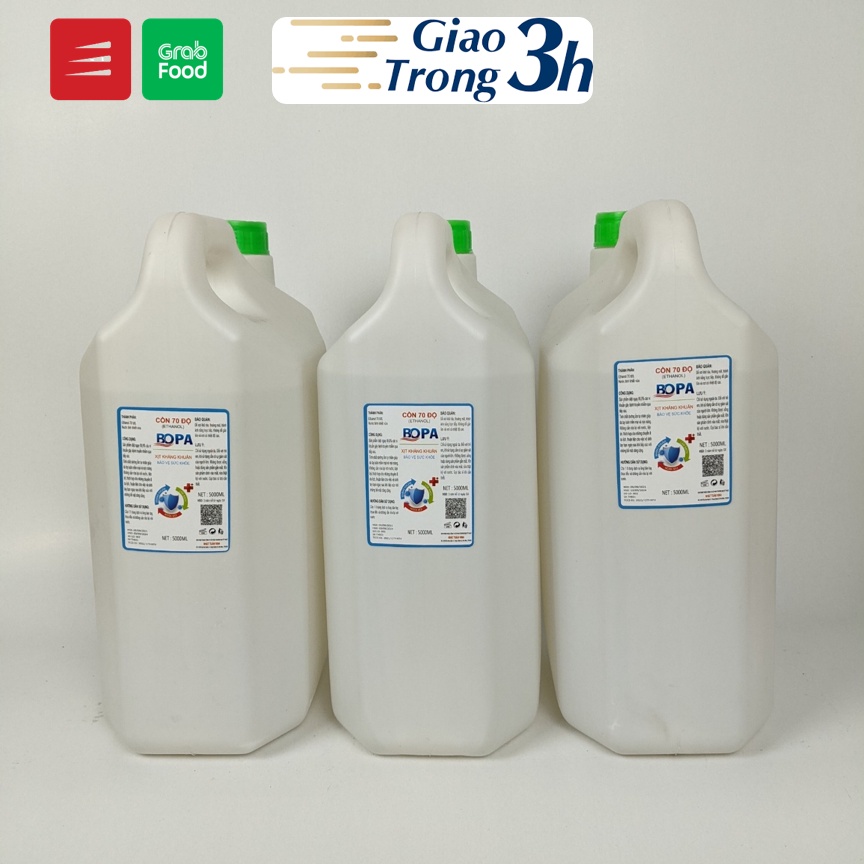 [GIAO NHANH 3H] Cồn y tế 70 độ, 90 độ can 5 lít xịt khuẩn thay nước rửa tay chính hãng