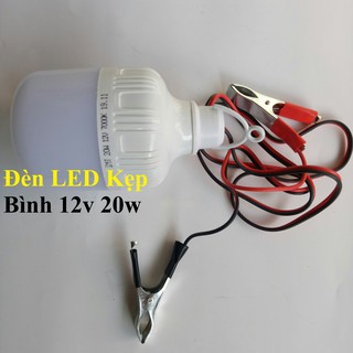 Đèn LED Kẹp Bình 12v 20w (Bóng Đèn Dùng Bình Ắc Quy)