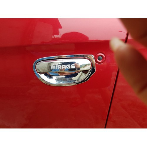 Ốp tay và hõm mitsu Mirage 2018-2019 2020 2021 - bộ 4 ốp
