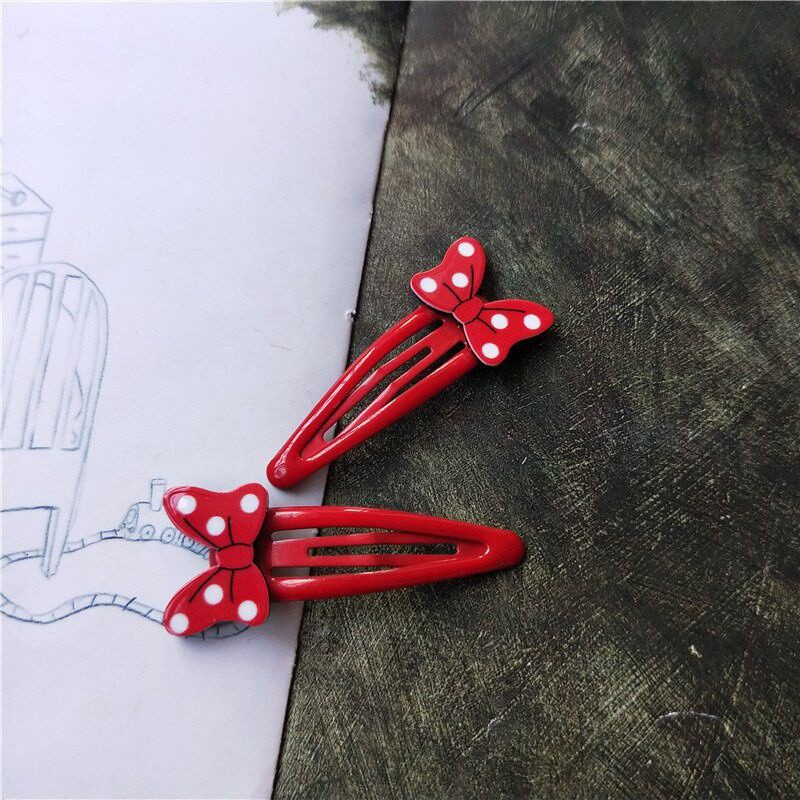 Set 2 Kẹp Tóc Hình Nơ Dễ Thương Cho Bé Gái