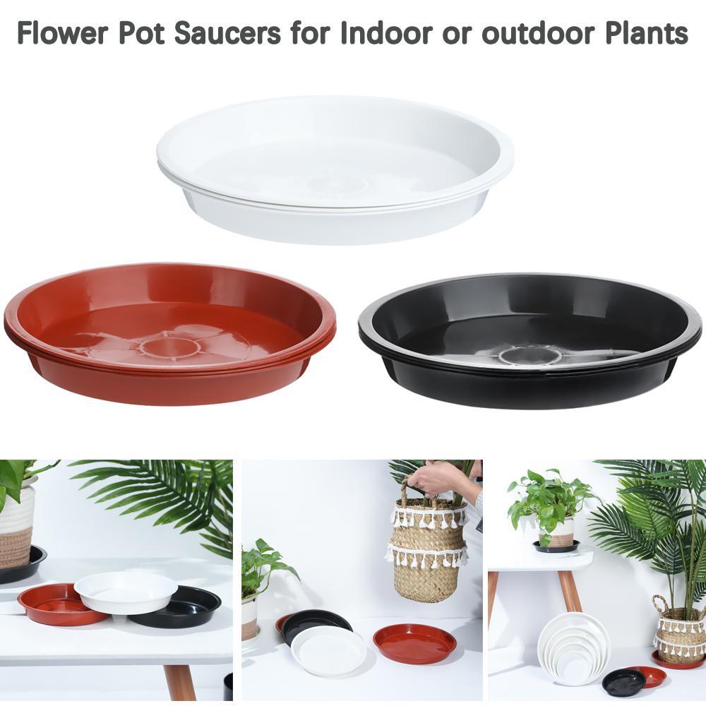 Set 3 Khay Đựng Đĩa Lót Chậu Hoa Bằng Nhựa Bền Bỉ