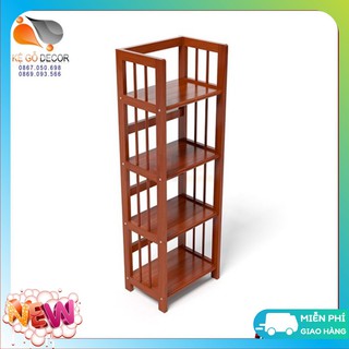 Kệ Sách Gỗ 4 Tầng Rộng 40 cm Hàng Xuất Khẩu Chất Lượng Cao