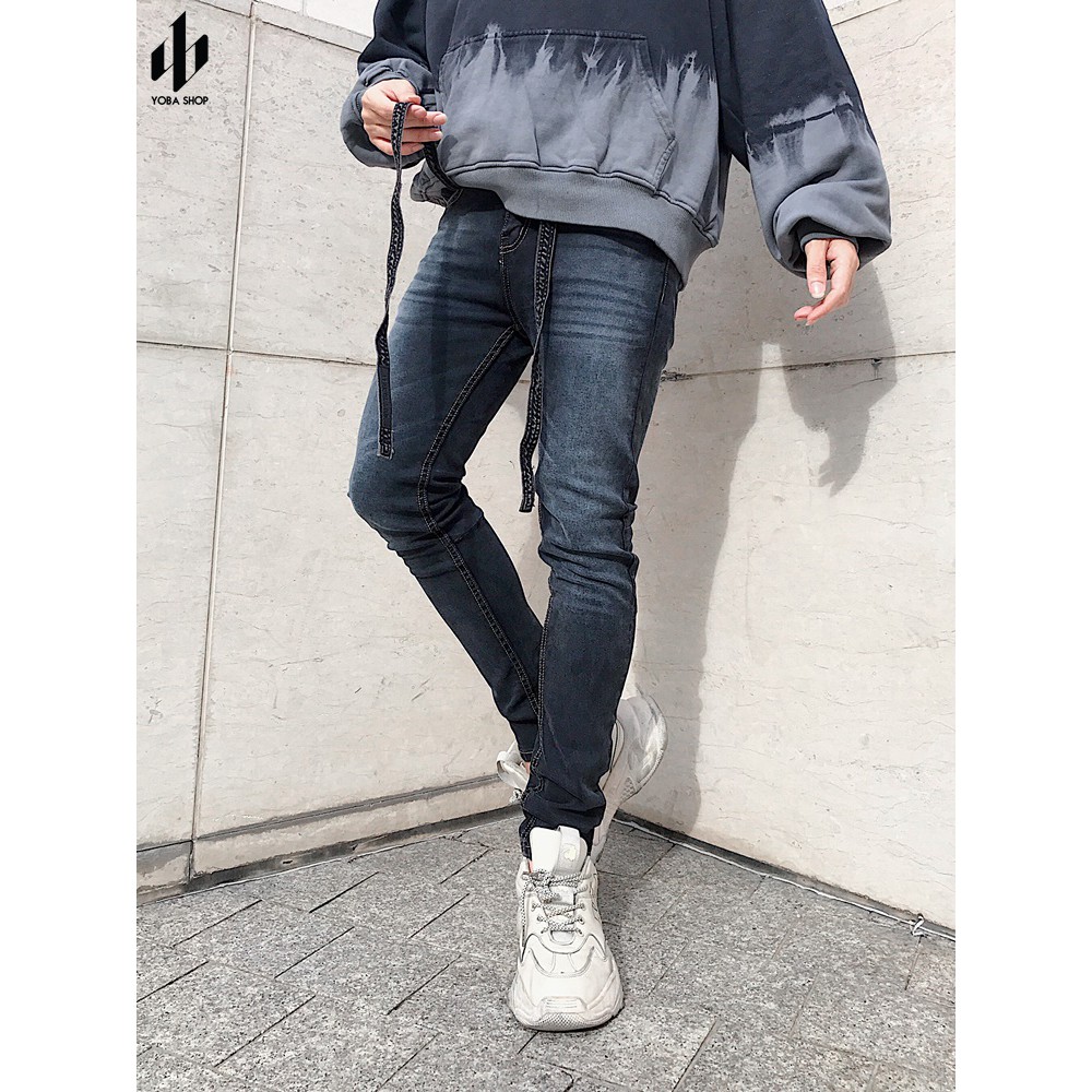 QUẦN JEANS DÀI NAM XÁM ĐẬM TRƠN SKINNY VẢI ĐẸP FORM CHUẨN XỊN (ảnh thật 100%) | BigBuy360 - bigbuy360.vn