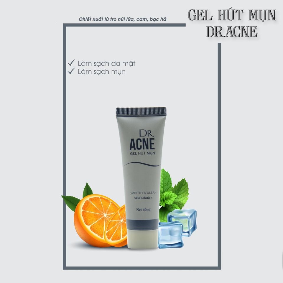 Sỉ- Gel hút mụn tinh than tre tro núi lửa Dr Acne lột_mụ.n cực sạch hiệu quả chính hãng - HANAYUKI BEAUTY