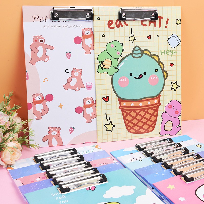 Kẹp tài liệu A4, Bìa trình ký kẹp giấy tài liệu A4 nhiều hình cute xinh xắn dễ thương