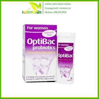 Men vi sinh Optibac tím Optibac Probiotics For Women nội địa Anh 30 viên 90 viên