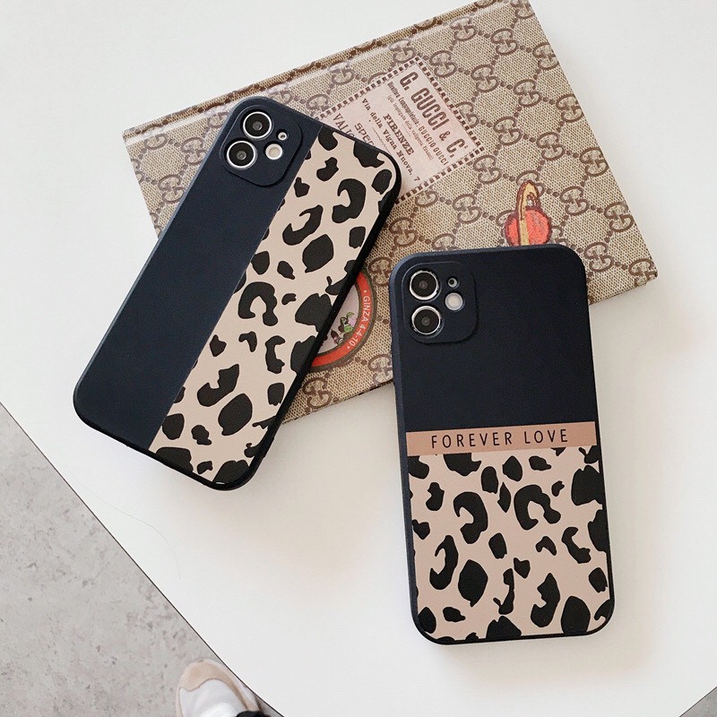Ốp lưng thời trang in hình da báo cho iphone 6 s plus 7 8 plus Xr X s max 11 11 pro max 12mini 12 pro max Se2