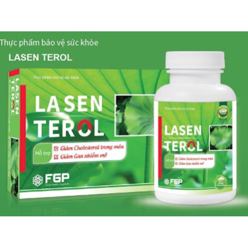 Viên uống giảm cholesterol máu Lasen Terol giúp hỗ trợ giảm cholesterol trong máu, hỗ trợ giảm gan nhiễm mỡ.