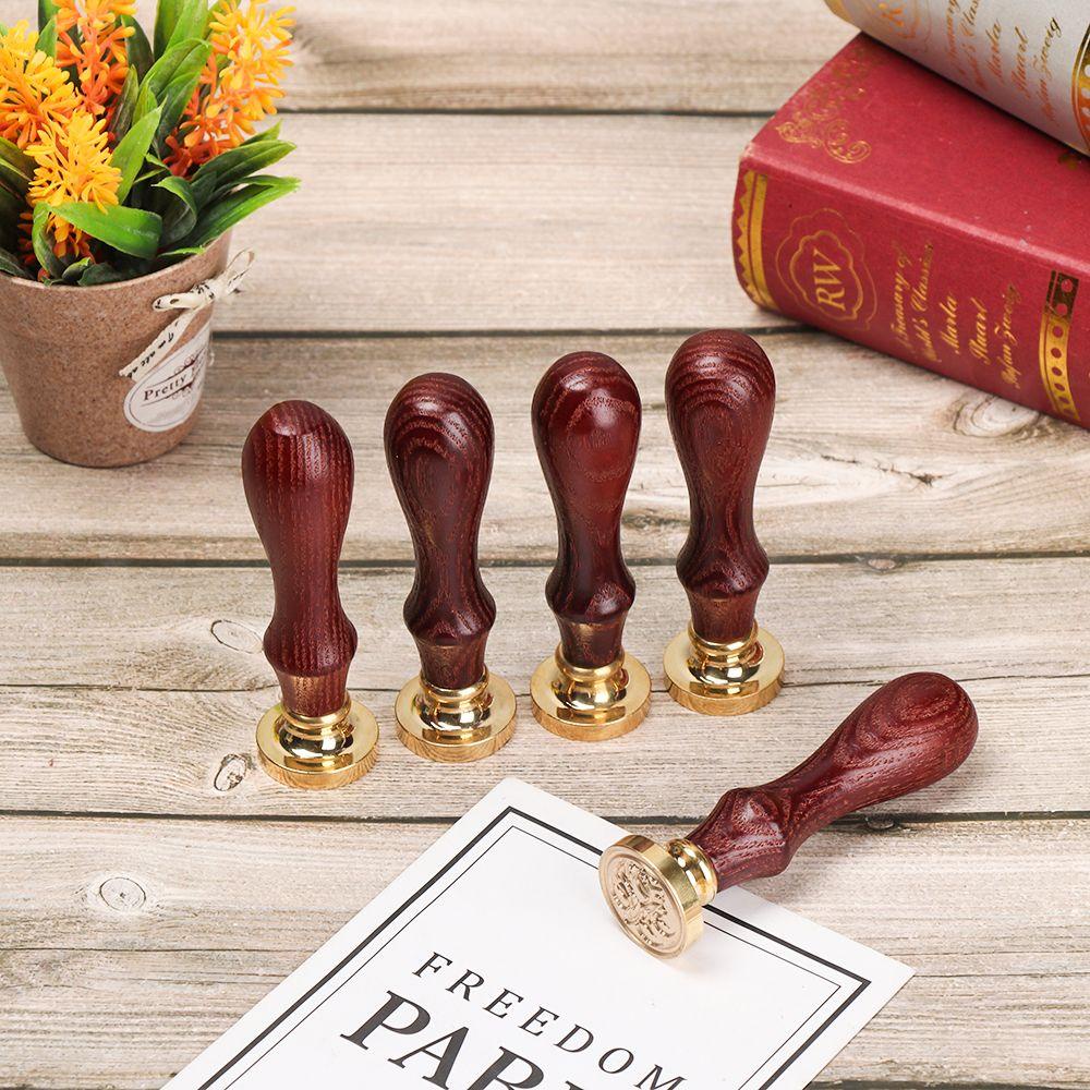 PINEVN Con Dấu Gỗ In Hình Vương Miện Cổ Điển