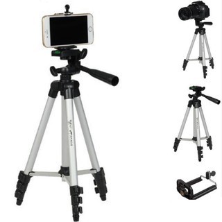 Gậy Chụp Ảnh, Livestream, Quay Tiktok 3 Chân Có Kẹp Điện Thoại Kéo Dài 1020mm - Giá Đỡ Điện Thoại Tiện Dụng