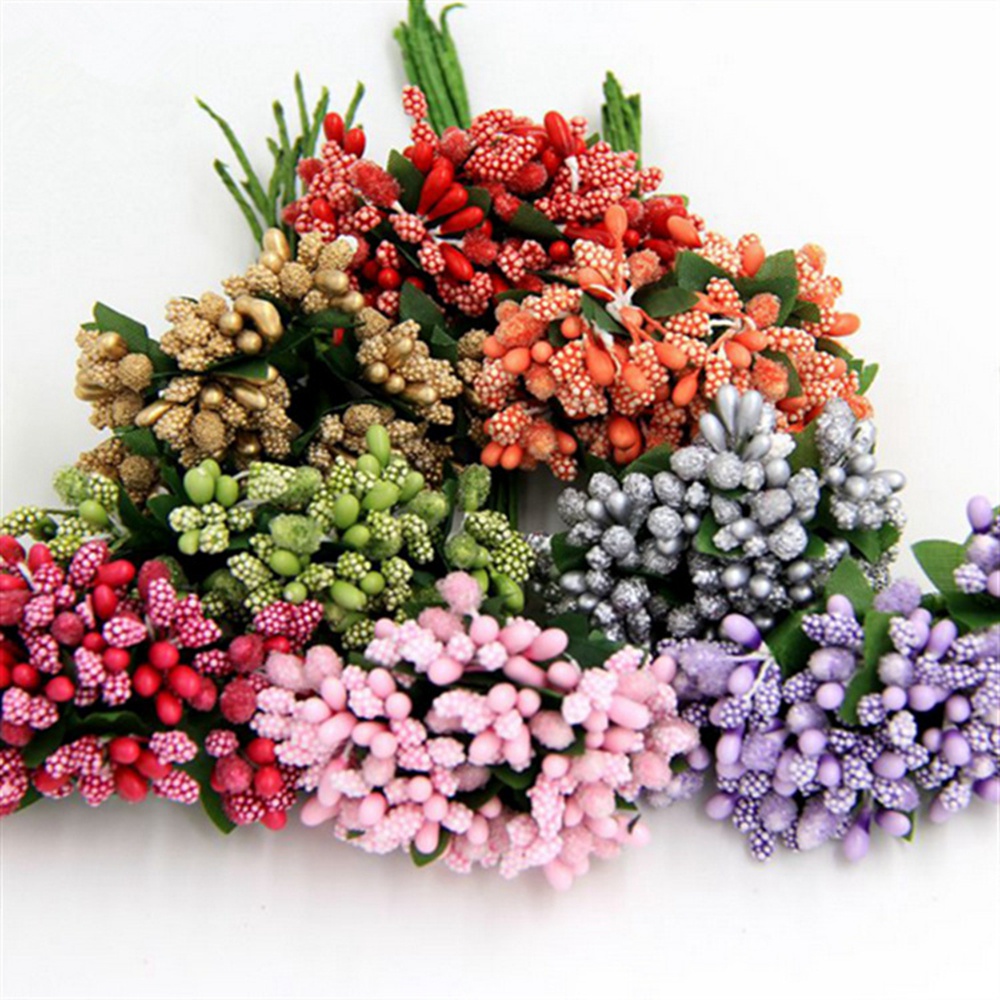 Set 12 / 144 Cành Hoa Giả Dùng Để Trang Trí Tiệc Cưới