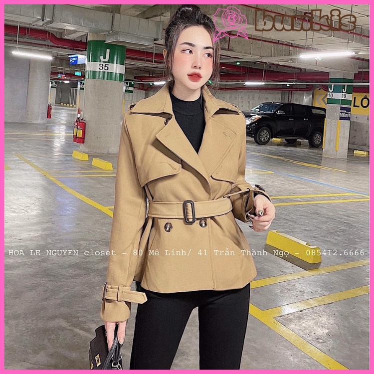 Áo Dạ Ép Hàng Quảng Châu Kèm Đai, Chất Dạ Ép Lông Dày Đẹp | BigBuy360 - bigbuy360.vn