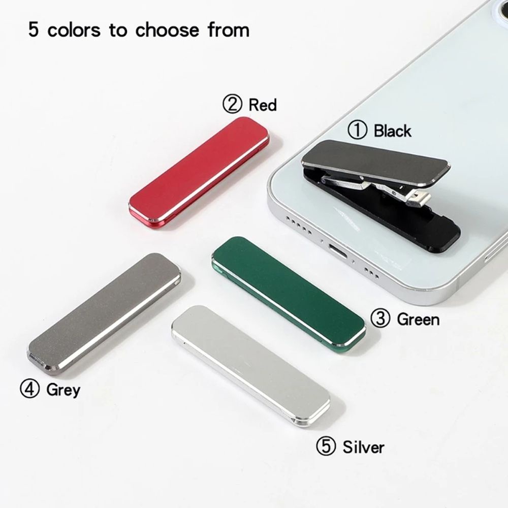 Giá đỡ điện thoại mini bằng hợp kim nhôm kiểu dáng tiện dụng gồm nhiều màu tùy chọn
