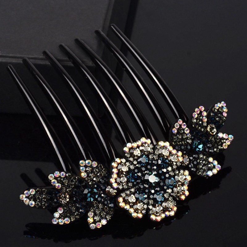 Ygt Lược Cài Tóc Hình Hoa Đính Đá Lấp Lánh Dành Cho Nữ