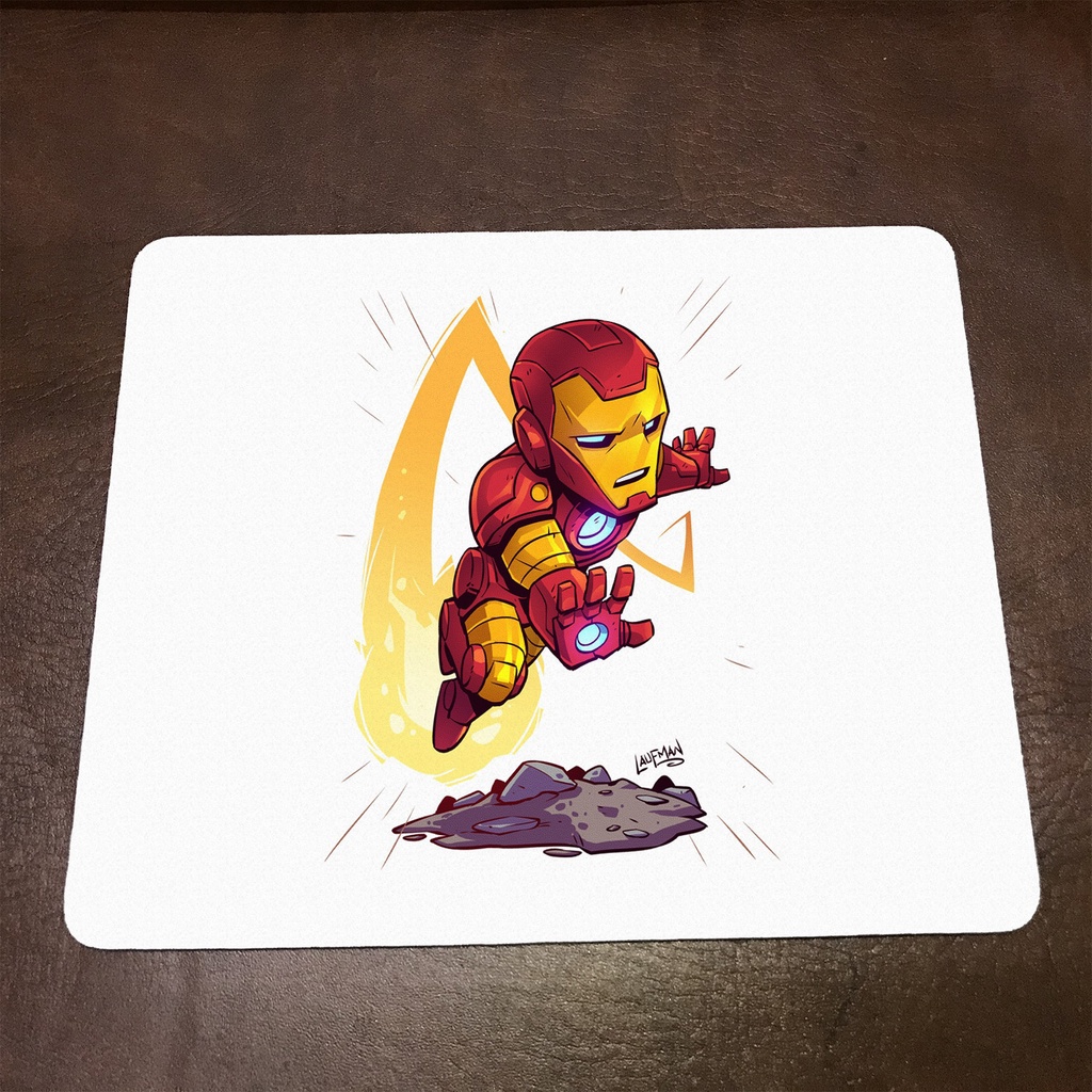 Lót chuột máy tính Marvel IRON MAN - Mẫu 4 Mousepad cao su êm ái, nhận in theo yêu cầu