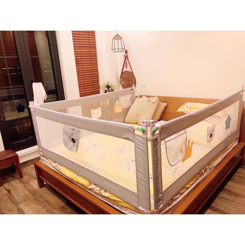 [Loại 1-Hoả tốc HN] Thanh chắn giường nâng hạ 1 bên mẫu mới nhất 1m6 1m8 2m 2m2