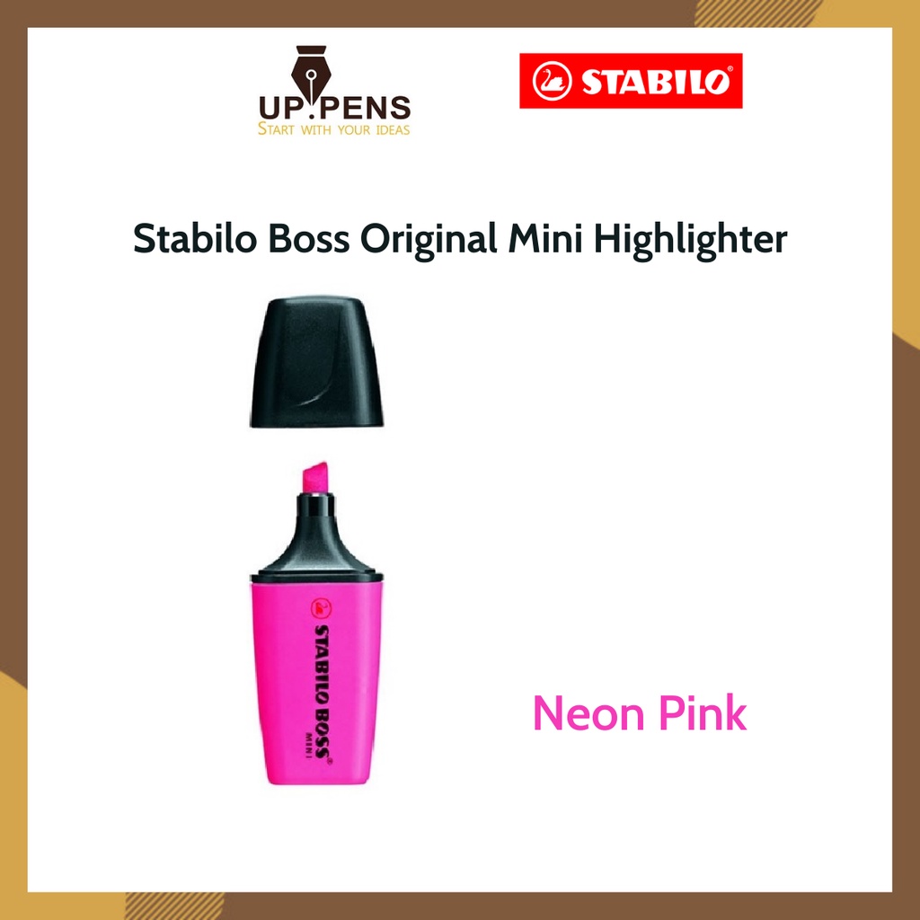 Bút dạ quang Stabilo Boss Original Mini Highlighter - Màu hồng dạ quang (Fl. Pink)