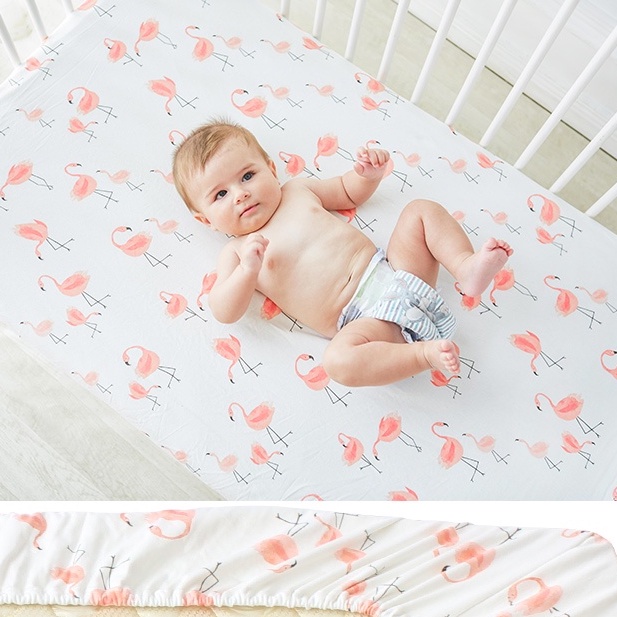 Ga vải bọc đệm cho bé Goldcat- cotton thô lụa mát mịn, ôm đệm kích thước 72x110cm cho cũi 80x120cm