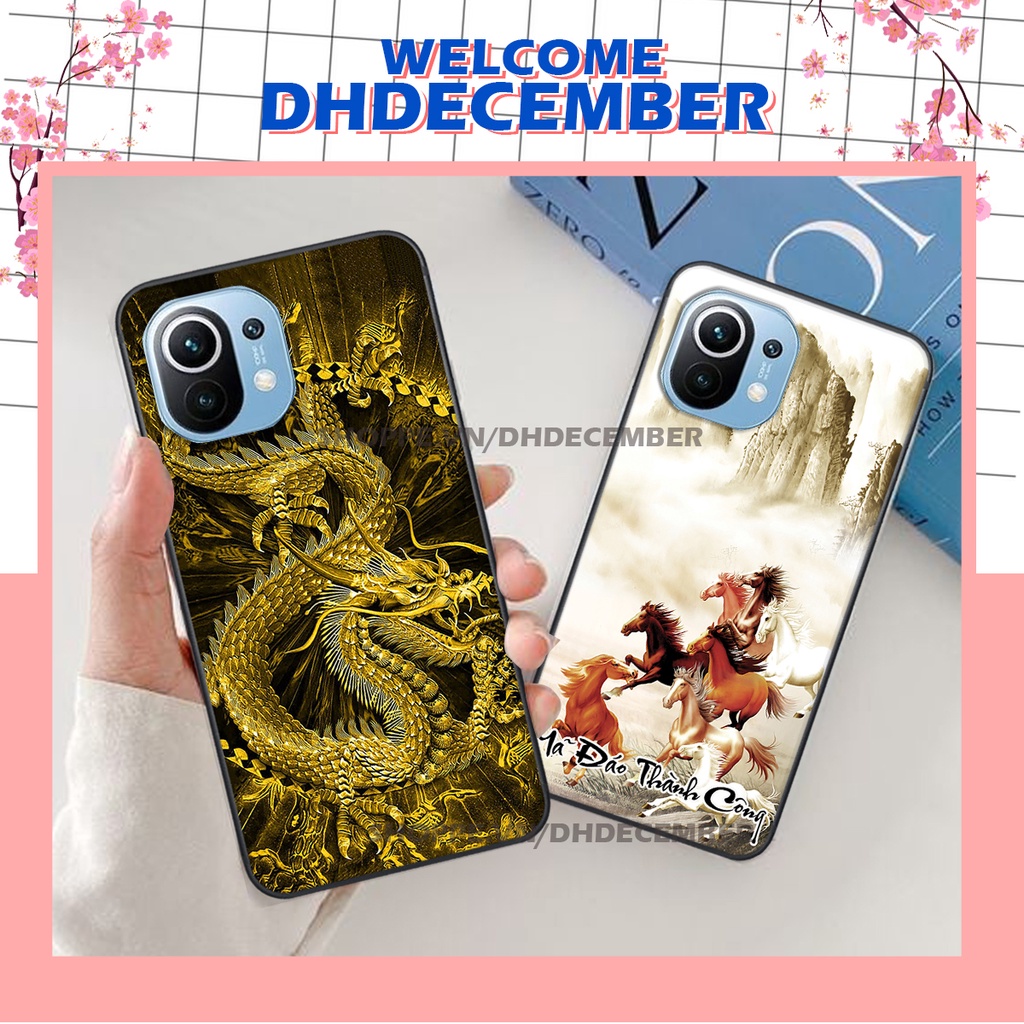 Ốp lưng Xiaomi MI 11 / MI 11 LITE in hình thư pháp tâm an vạn sự an ,mã đáo thành công SIÊU CHẤT