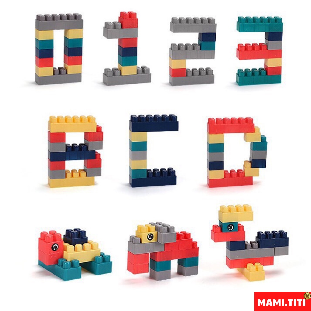 Đồ chơi lego, bộ lego 220 chi tiết giúp bé phát triển tư duy não bộ