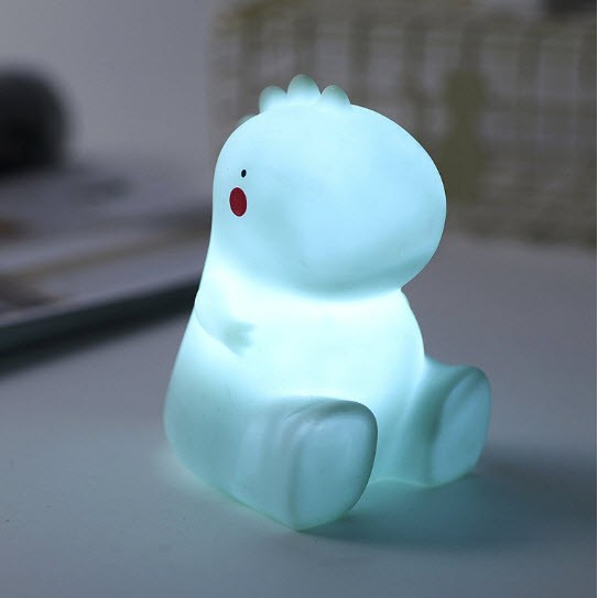 Đèn ngủ silicon hình thú cho bé, đèn ngủ led silicon để bàn siêu cute