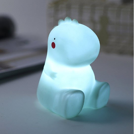 [HCM] Đèn ngủ silicon hình thú cho bé, đèn ngủ led silicon để bàn siêu cute ( kèm Pin)