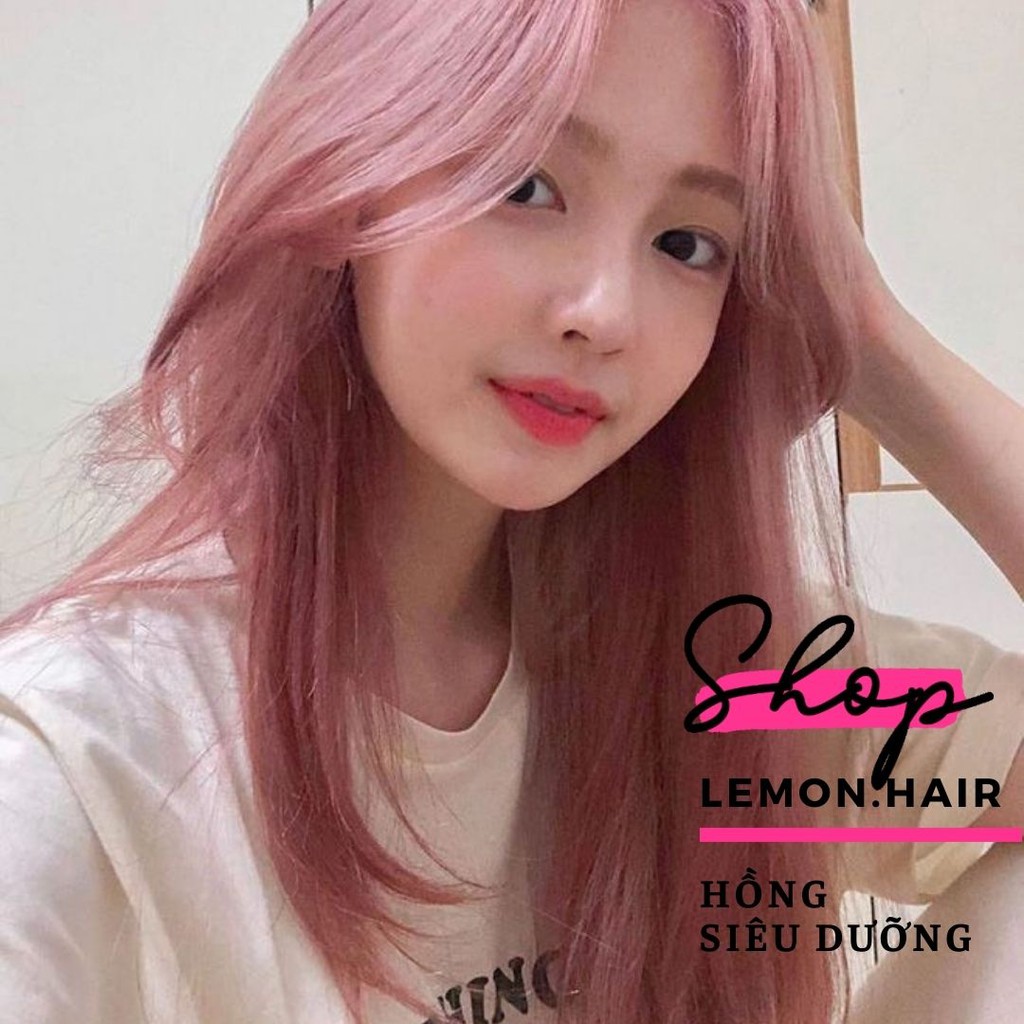 thuốc nhuộm tóc hồng + tặng kèm trợ dưỡng - lemon.hair