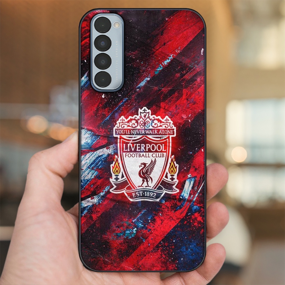 Ốp lưng Oppo Reno 4 Pro viền đen in hình Liverpool FC