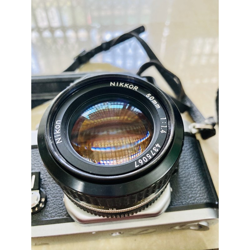 Ống kính, Lens Nikon AI 50f1.4 đời AI, lens Nikon 50mm f1.4 AI, dùng cho nikon FM, FM2, FA, FE, FE2, F2, F3, F4...