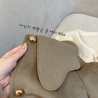 Áo dạ cắt cổ sen - ALISA