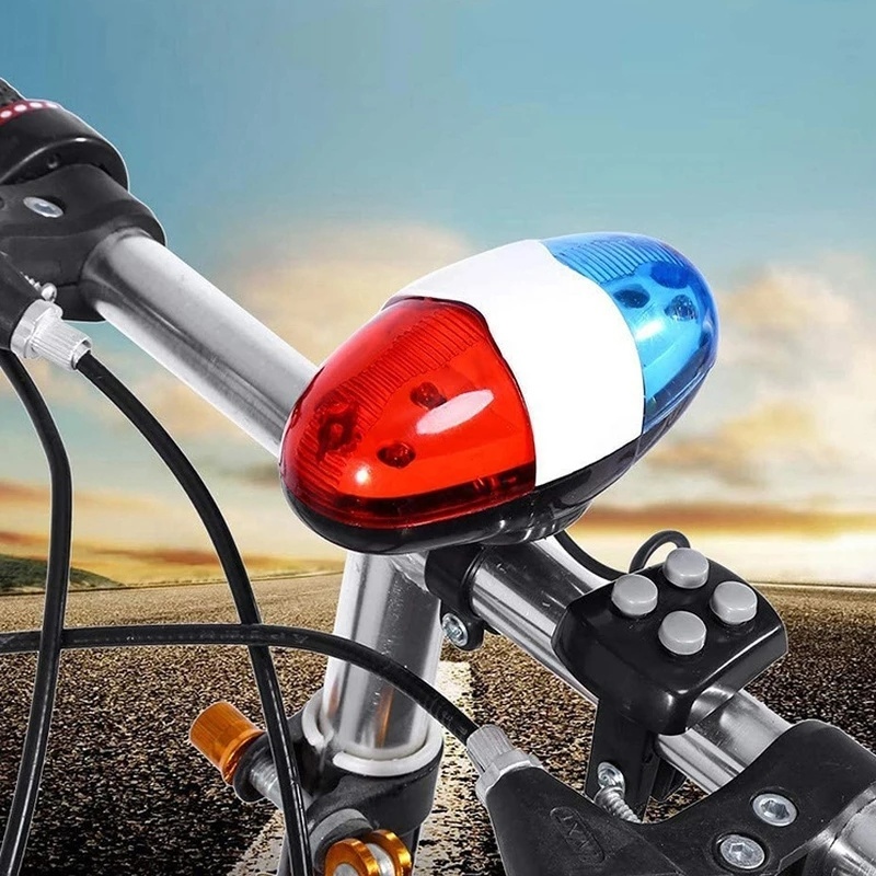 Còi Gắn Xe Đạp Trong Suốt Có Đèn LED Báo Hiệu