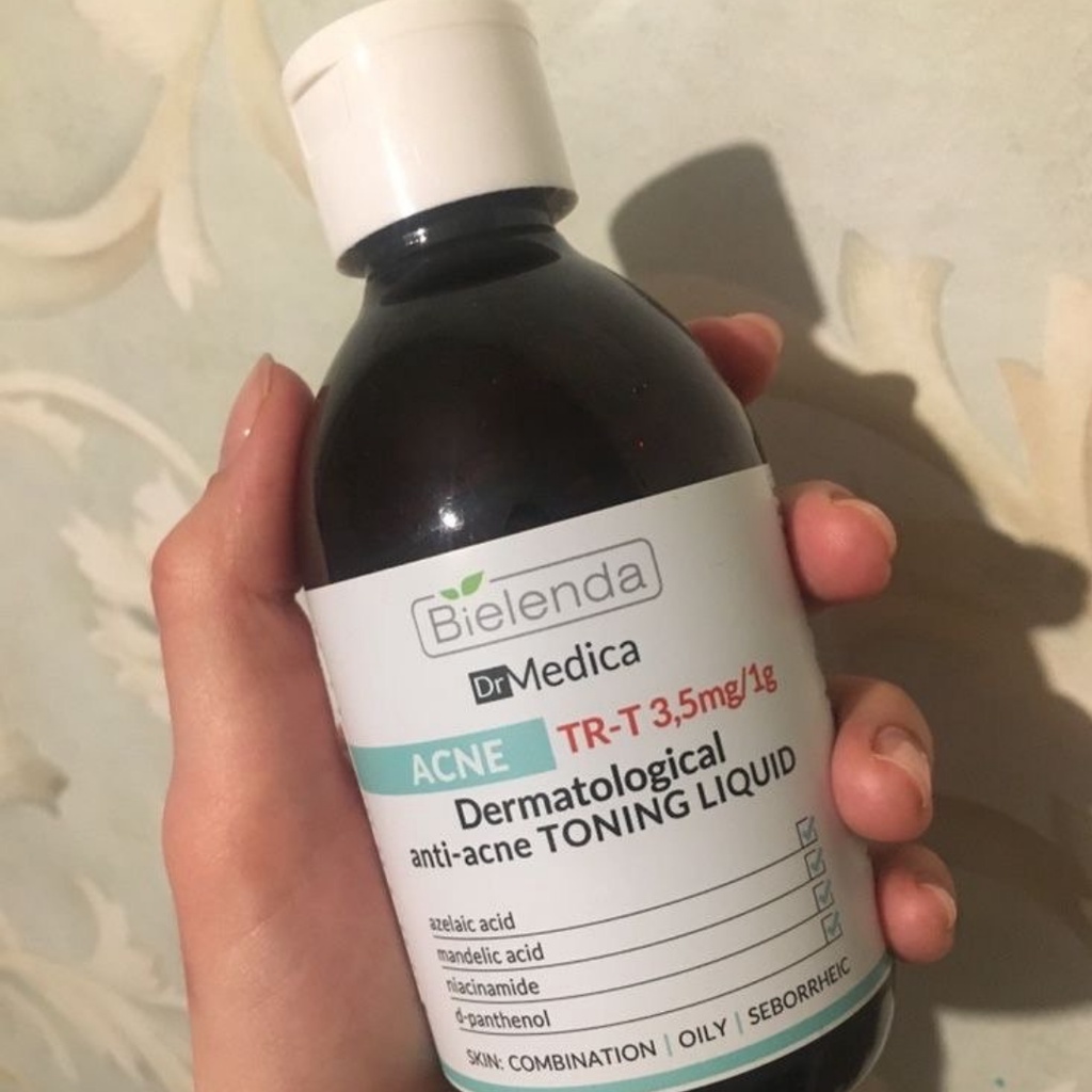 Toner Bielenda Dr Medica Anti-acne Dermatological Toning Liquid làm sạch sâu &amp; dịu da, giảm mụn, kiềm dầu nhờn