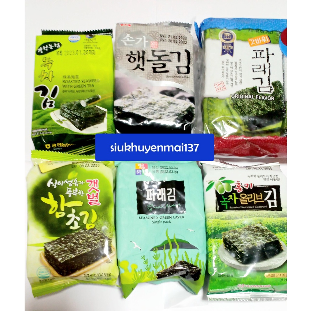 1 gói rong biển hàn quốc ăn liền (4-5 gr 1 gói) date 3_24