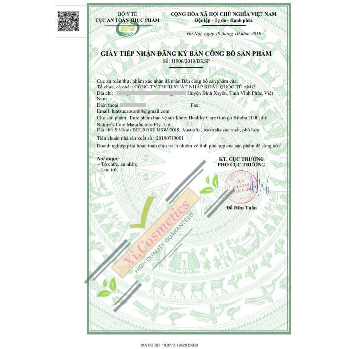 Viên uống Healthy Care Ginkgo Biloba 2000 100 viên